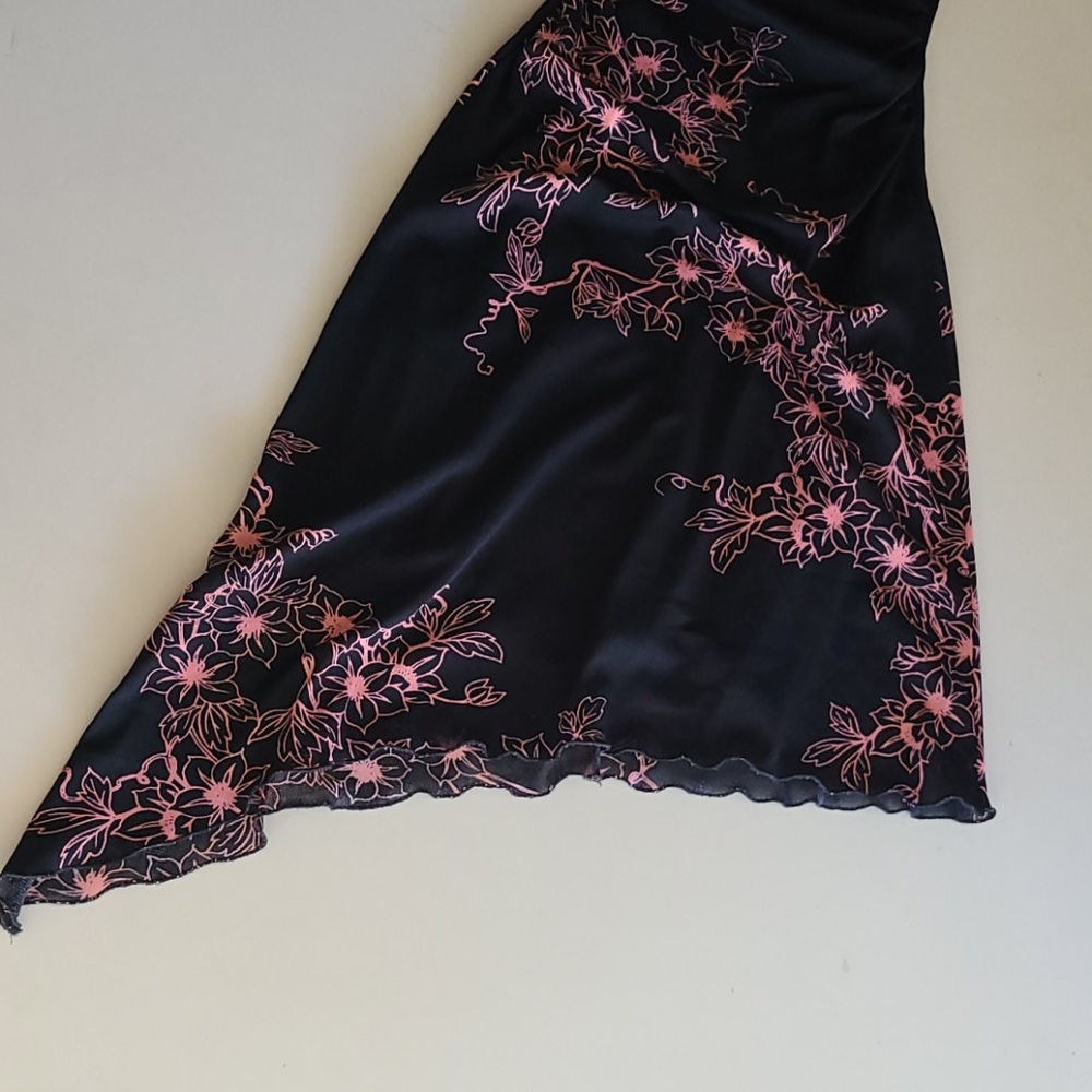 Charlotte russe floral dress black and pink halter Size Small - Picture 2 of 4